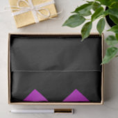 Classy Zigzag Paars op zwart Tissuepapier (Geschenk)