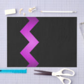Classy Zigzag Paars op zwart Tissuepapier (Craft)