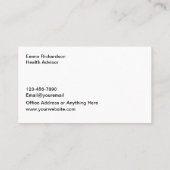 Classy Zorgverzekeraar Visitekaartjes (Achterkant)