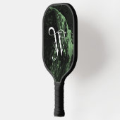 Classy zwart decoratief W gepersonaliseerd Pickleball Paddle (Links)