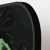 Classy zwart decoratief W gepersonaliseerd Pickleball Paddle (Links Detail)