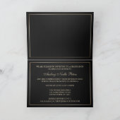 Classy Zwart en Goud 2013 Afstuderen foto uitnodig (Binnen)