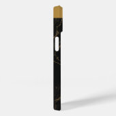 Classy Zwart Goud Marmeren Patroon iPhone / Androi Case-Mate iPhone Case (Achterkant / Rechts)