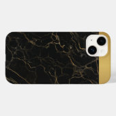 Classy Zwart Goud Marmeren Patroon iPhone / Androi Case-Mate iPhone Case (Achterkant (horizontaal))