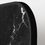 Classy zwart marmer decoratieve C gepersonaliseerd Pickleball Paddle (Links Detail)