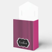 Classy Zwart, Roze & Witte Favorietendoos Bedankdoosjes (Geopend)