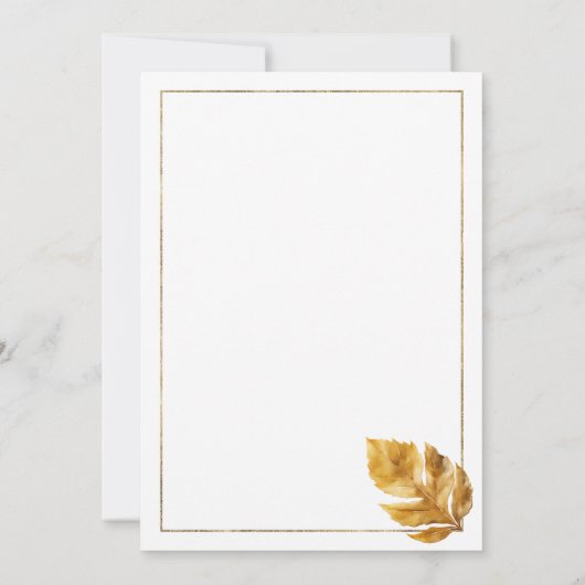 Classy zwart wit ivoor goud pioen bloemenbruiloft kaart (Achterkant)