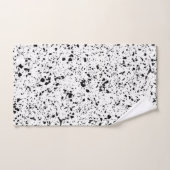 Classy Zwart Wit Marmer Terrazzo Bad Handdoek (Handdoek)