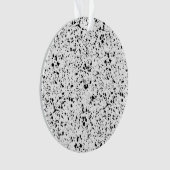 Classy Zwart Wit Marmer Terrazzo Ornament (voorkant)