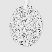 Classy Zwart Wit Marmer Terrazzo Ornament (voorkant)