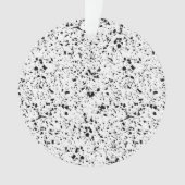 Classy Zwart Wit Marmer Terrazzo Ornament (voorkant)