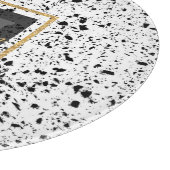 Classy Zwart Wit Marmer Terrazzo Snijplank (Hoek)