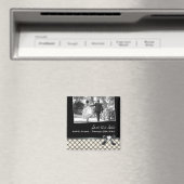 Classy Zwart-wit Save the Date Magneet (Insitu (Vaatwasser))