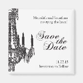 Classy Zwart-wit Save the Date Magnet (Voorkant)