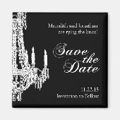 Classy Zwart-wit Save the Date Magnet (Voorkant)