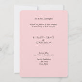 Classy, zwart-witte strepen, Cherry Blossom Kaart (Achterkant)