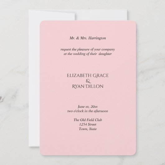 Classy, zwart-witte strepen, Cherry Blossom Kaart (Achterkant)