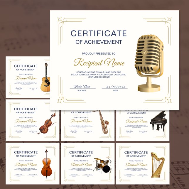 ClassyFrame Zangstem Cursus Award Certificaat (ClassyFrame Singing Voice Course Award Certificate)