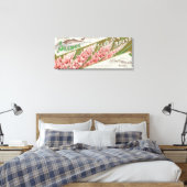 Clatsop County, Oregon - Gladiola Salmon Label Canvas Afdruk (Insitu (Slaapkamer))
