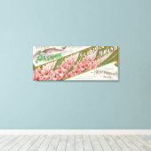 Clatsop County, Oregon - Gladiola Salmon Label Canvas Afdruk (Insitu (Houten vloer))