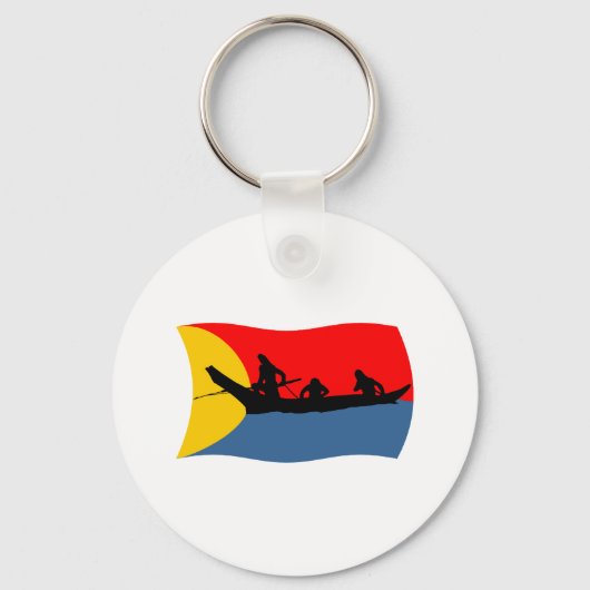 Clatsop Stam Vlag Sleutelhanger (Voorkant)