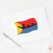 Clatsop Stam Vlag Sticker (Envelop)