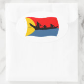 Clatsop Stam Vlag Sticker (Tas)