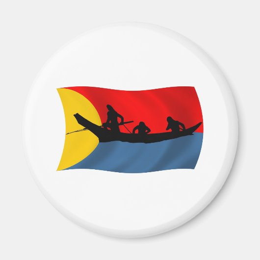 Clatsop Tribe Flag Magnet (Voorkant)