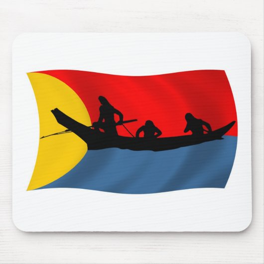 Clatsop Tribe Flag Mousepad Muismat (Voorkant)