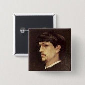Claude Debussy 1886 Vierkante Button 5,1 Cm (Voorkant /achterkant)