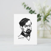 Claude Debussy Briefkaart (Staand voorkant)
