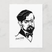 Claude Debussy Briefkaart (Voorkant)