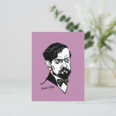 Claude Debussy Briefkaart (Staand voorkant)