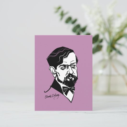 Claude Debussy Briefkaart (Staand voorkant)