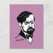 Claude Debussy Briefkaart (Voorkant)