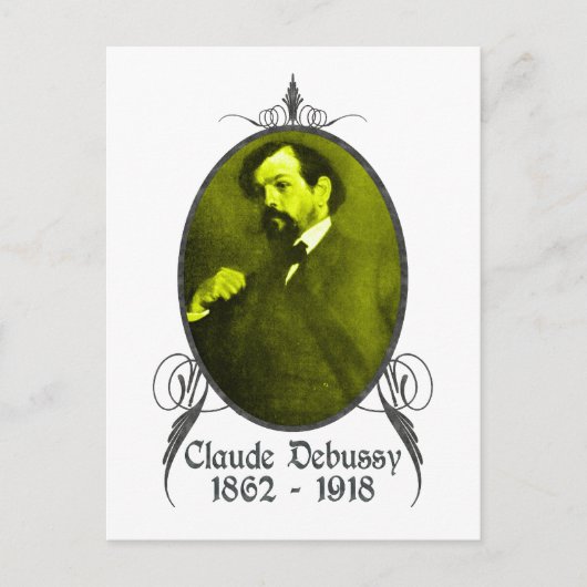 Claude Debussy Briefkaart (Voorkant)