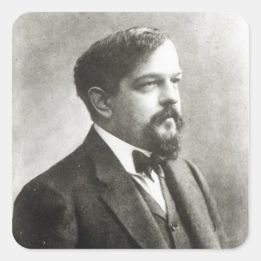 Claude Debussy, c.1908 Vierkante Sticker (Voorkant)