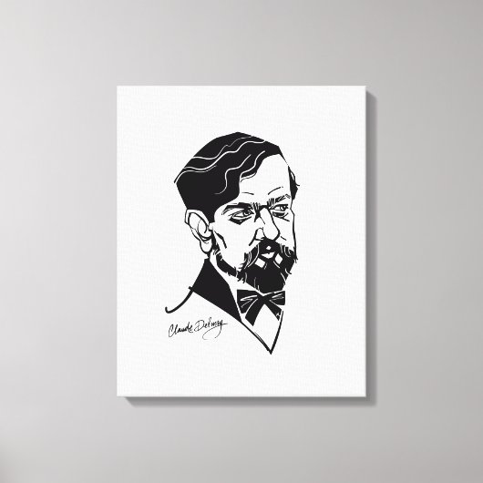 Claude Debussy Canvas Afdruk (Voorkant)