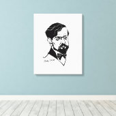 Claude Debussy Canvas Afdruk (Insitu (Houten vloer))