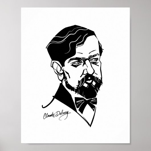 Claude Debussy Poster (Voorkant)