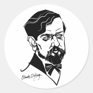 Claude Debussy Ronde Sticker