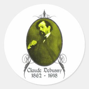 Claude Debussy Ronde Sticker