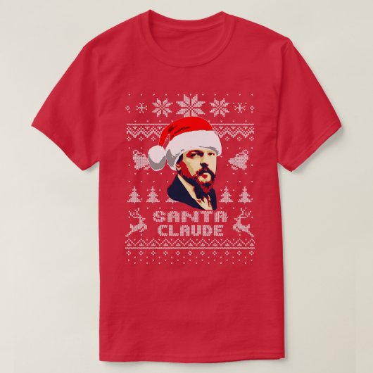 Claude Debussy Santa Claude T-shirt (Design voorkant)