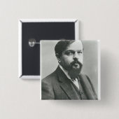 Claude Debussy Vierkante Button 5,1 Cm (Voorkant /achterkant)