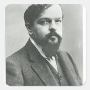 Claude Debussy Vierkante Sticker