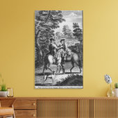 Claude Duval robbing Squire Roper Canvas Afdruk (Insitu (Woonkamer))