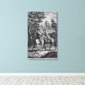 Claude Duval robbing Squire Roper Canvas Afdruk (Insitu (Houten vloer))