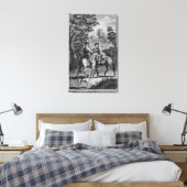 Claude Duval robbing Squire Roper Canvas Afdruk (Insitu (Slaapkamer))