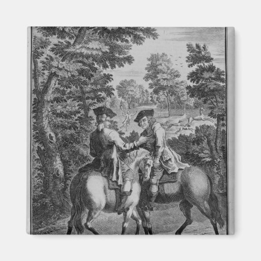 Claude Duval robbing Squire Roper Magneet (Voorkant)