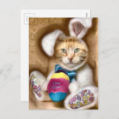 Claude Easter Bunny Feestdagenkaart (Voorkant / Achterkant)